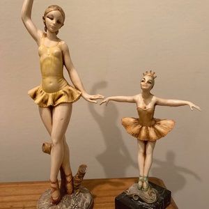 Mother and Daughter Porcelain Ballerina
